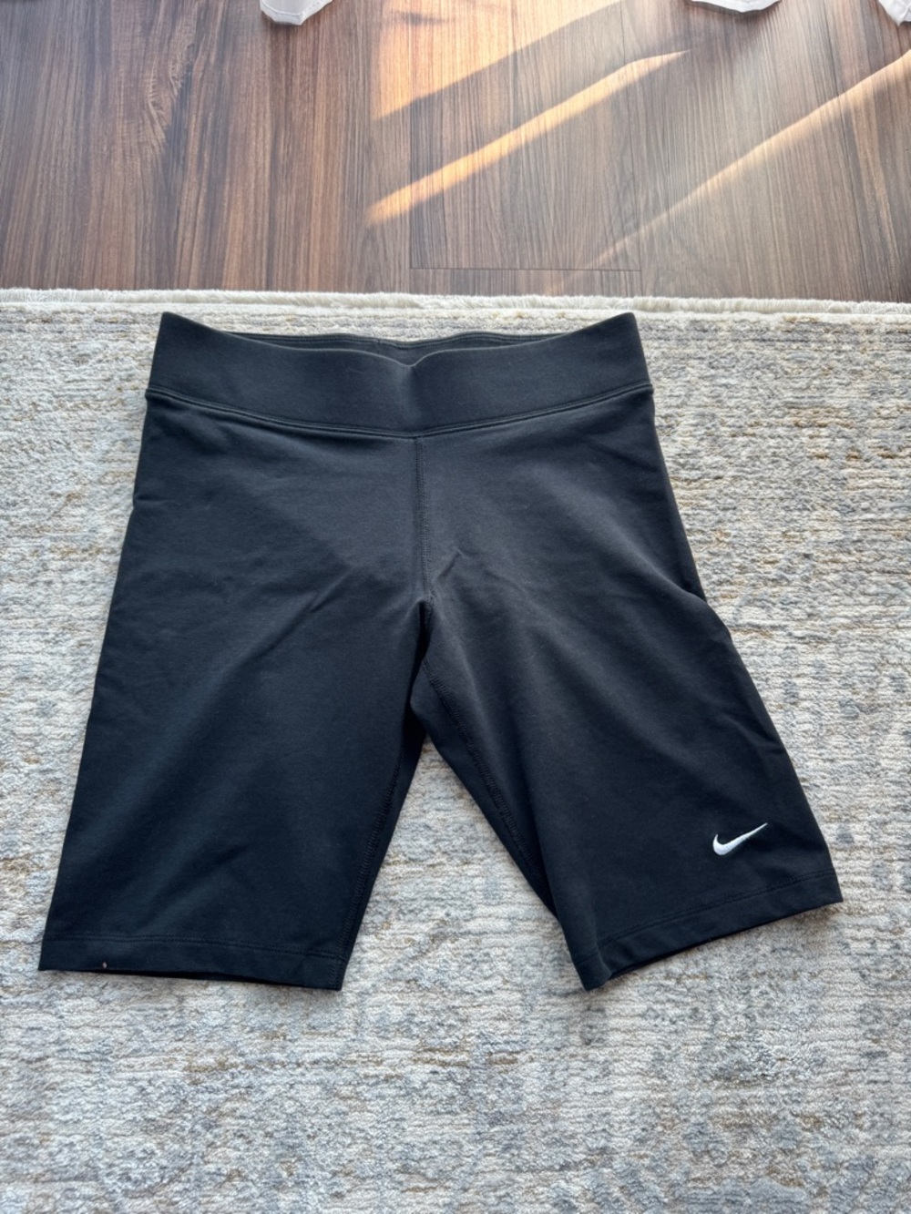 Nike Black Cotton Bike Shorts